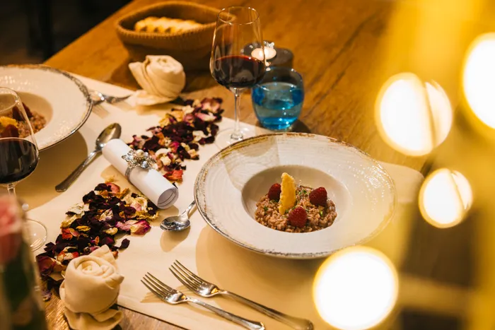 Feines Dessert im Restaurant des Chalet-Hotel Adler